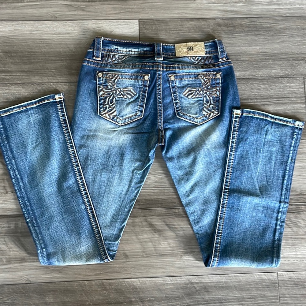MISS ME JEANS MID-RISE SLIM BOOT SIZE 28